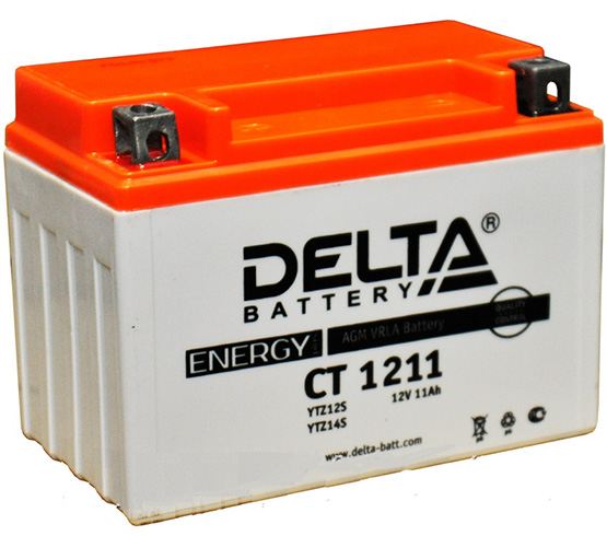 батарея Delta CT CT 1211 (YTZ12S, YTZ14S) (CT 1211)                               11ah 12V - купить в Нижнем Новгороде